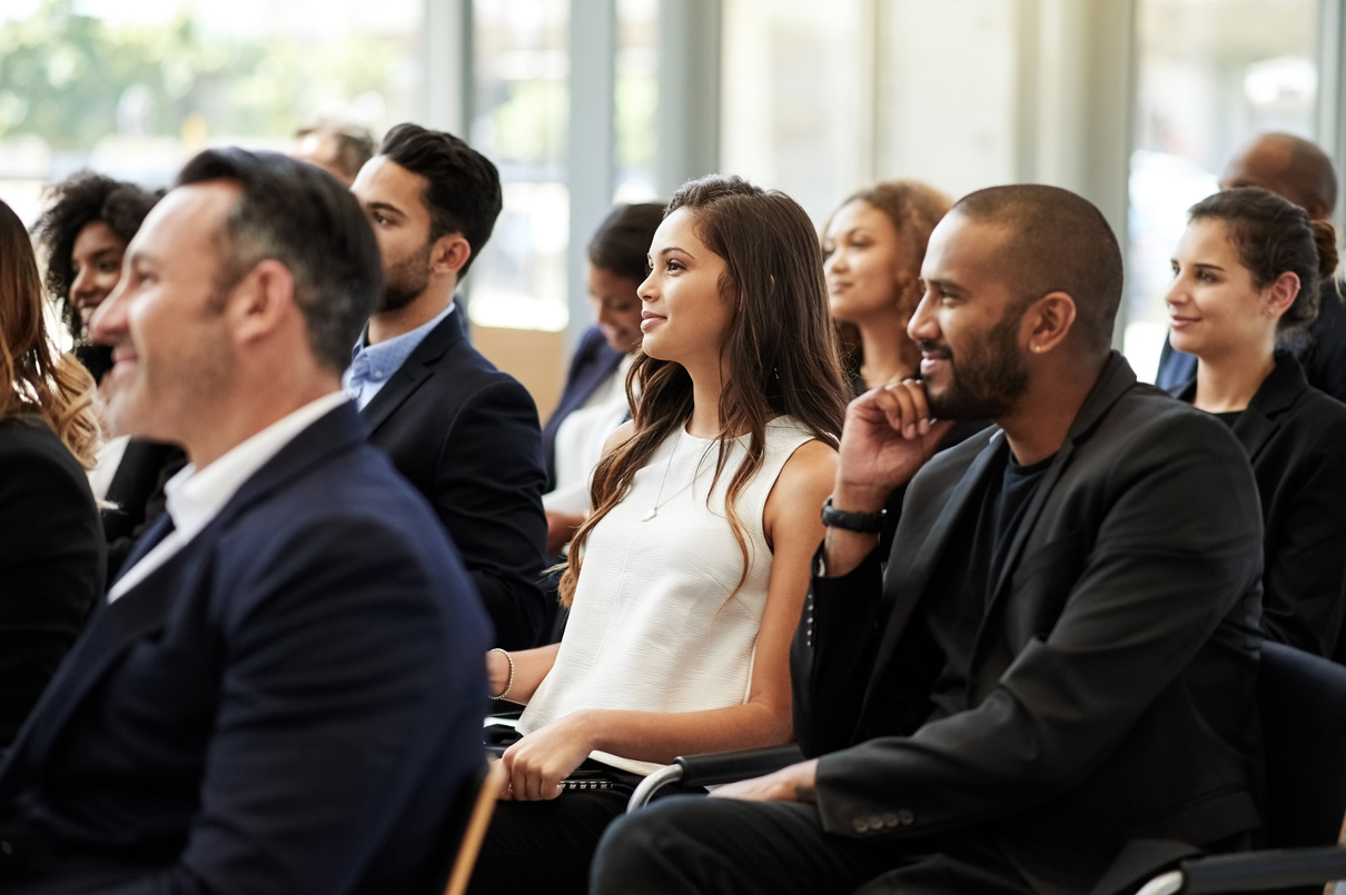 Business conference in session